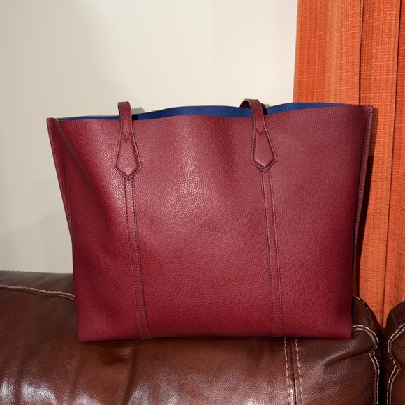 🔥🔥🔥Tory Burch Triple Perry Leather Tote Shoulder Bag - Picture 10 of 16